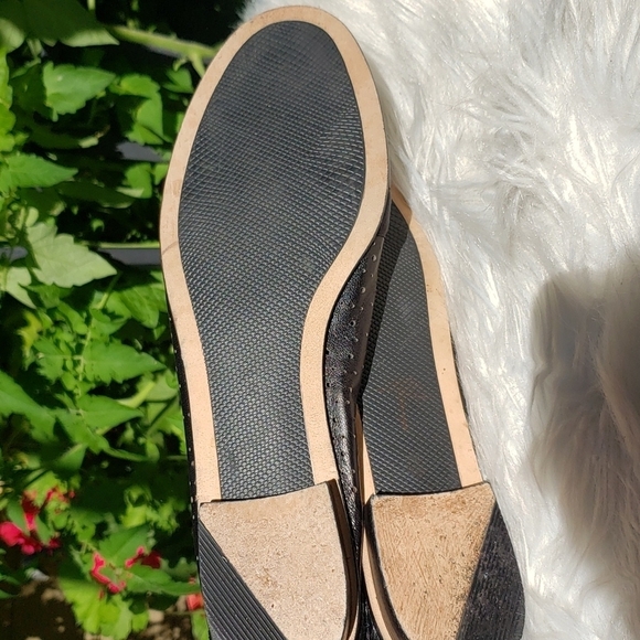 Vaneli Black Perforated Loafers satin bow 9S - Picture 9 of 9